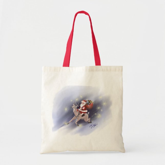 Santa Delivers Tote Bag (Front)
