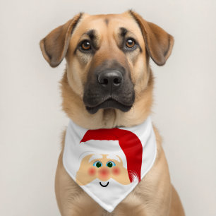 Santa Design Pet Bandana Collar