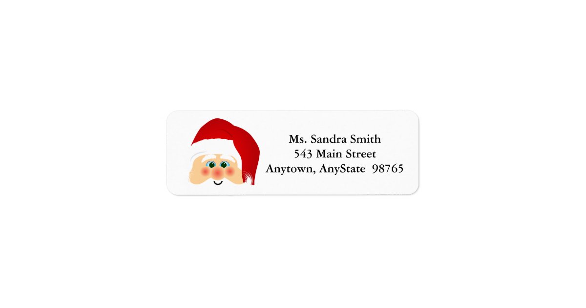 Red and Green Christmas Gnome Address Labels 30 Per Sheet