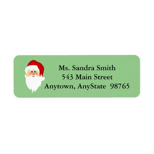 Santa Design Return Address Labels