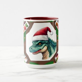 Santa Dinosaur 