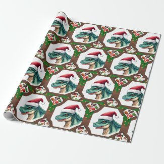Santa Dinosaur 