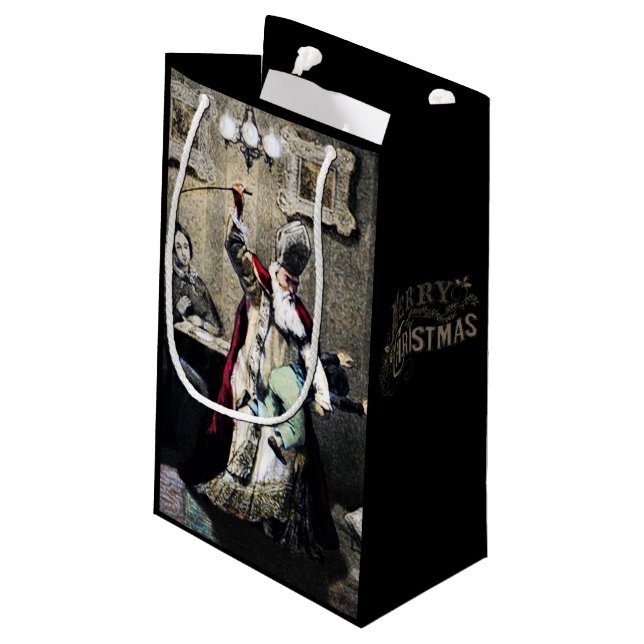 Santa Discipline Small Gift Bag (Back Angled)