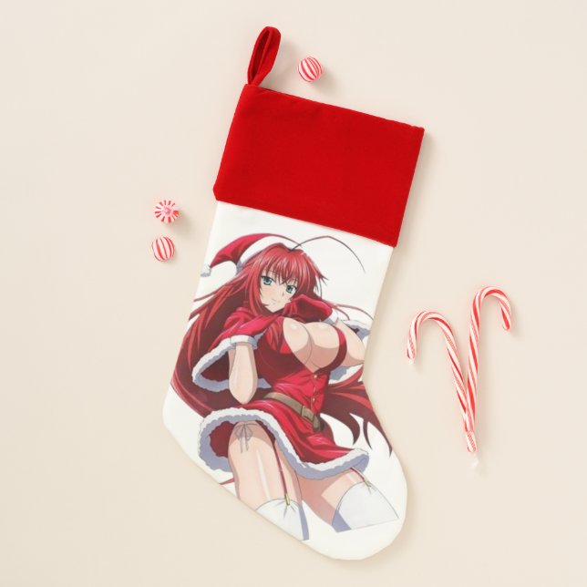 Santa Diva Anime Winter Outfit  Christmas Stocking (Front)