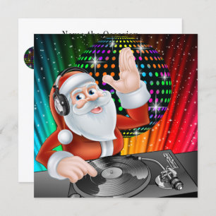 Santa DJ Disco Christmas / New Year Invitation