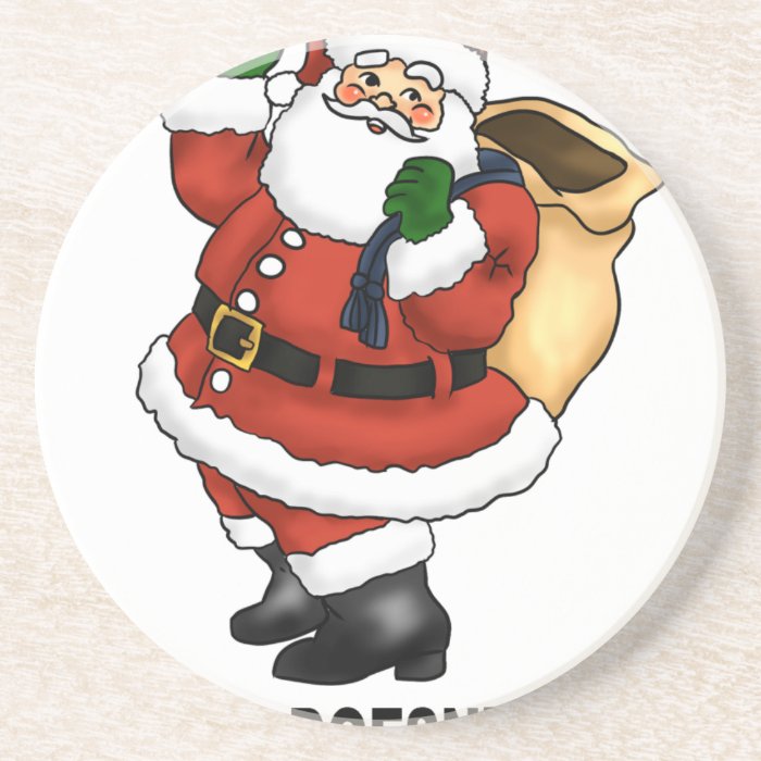 Santa Doesn't Exist Tshirt M.png Drink Coaster