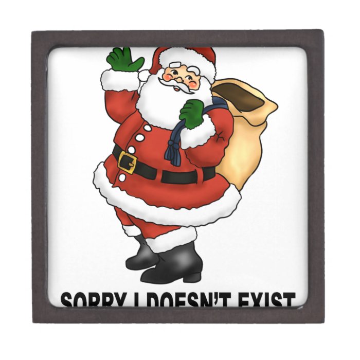 Santa Doesn't Exist Tshirt M.png Premium Keepsake Box