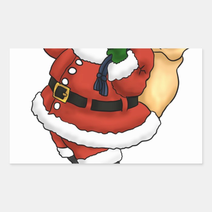 Santa Doesn't Exist Tshirt M.png Rectangle Stickers