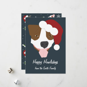 Santa Dog - Customizable Holiday Card