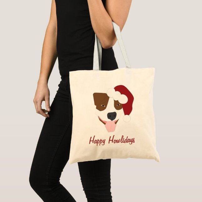 Santa Dog - Customizable Tote Bag (Front (Product))