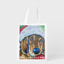 Santa Dog Peace, Love and Belly Rubs