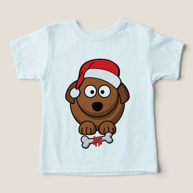 Santa Dog Toddler T-shirt (Design Front)