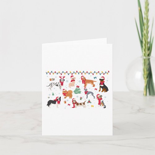 Santa Dogs Card