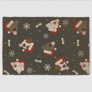 Santa Dogs Fiber Doormat