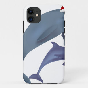 santa dolphins iPhone 11 case