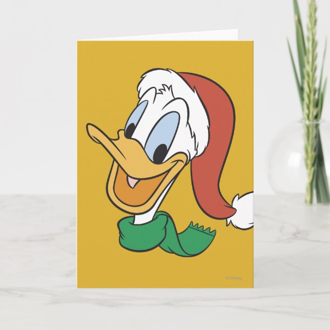 Santa Donald Duck Holiday Card (Front)