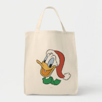 Santa Donald Duck Tote Bag