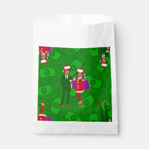 santa donald melania trump christmas money favor bag