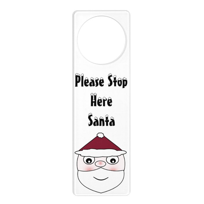 Santa Door Hanger | Zazzle.com