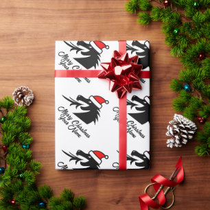 Santa dragon custom Christmas wrapping paper