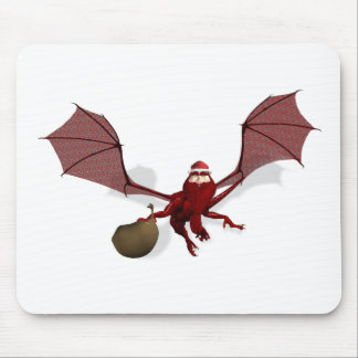 Santa Dragon Mouse Pad