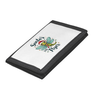 Santa Dragonfly Trifold Wallet