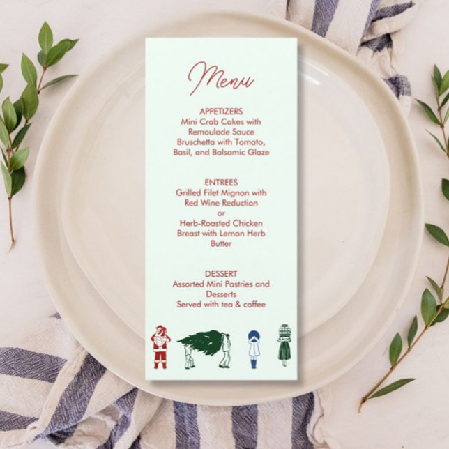 Santa Drawing Christmas  Menu (Creator Uploaded)