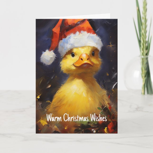 Santa Duck Christmas Card (Front)
