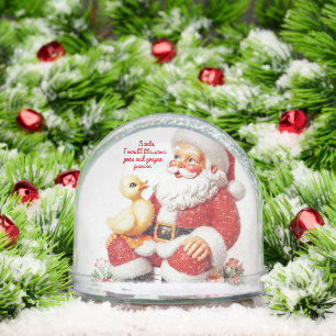 SANTA DUCK CHRISTMAS SNOW GLOBE