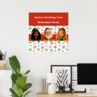 Santa & Elf Faces | North Pole Fun Christmas Door