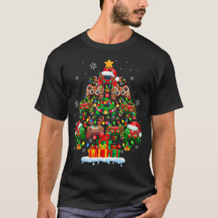 Santa Elf Reindeer Game Controllers Colorful Xmas T-Shirt