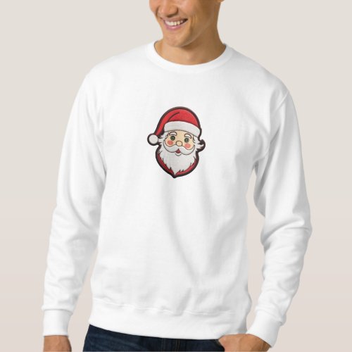 Santa Embroidered Sweatshirt