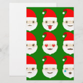 santa emoji emoticons (Front/Back)