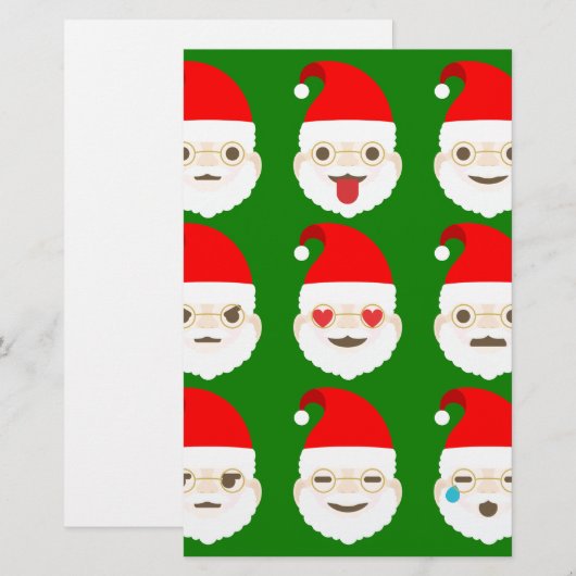 santa emoji emoticons (Front/Back)