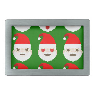 santa emoji emoticons belt buckle
