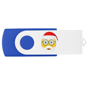 Santa Emoji Flash Drive