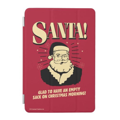 Santa Empty Sack On Christmas Morning iPad Mini Cover
