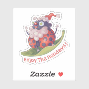 Santa Enjoy The Holidays Sticker