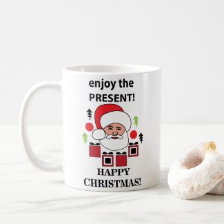 Santa Enjoy The Present Happy Christmas Santa