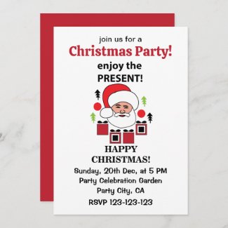 Santa Enjoy The Present Happy Christmas Santa