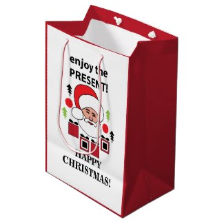 Santa Enjoy The Present Happy Christmas Santa 