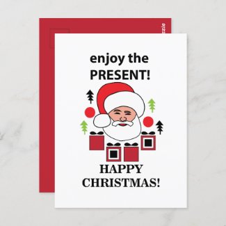 Santa Enjoy The Present Happy Christmas Santa