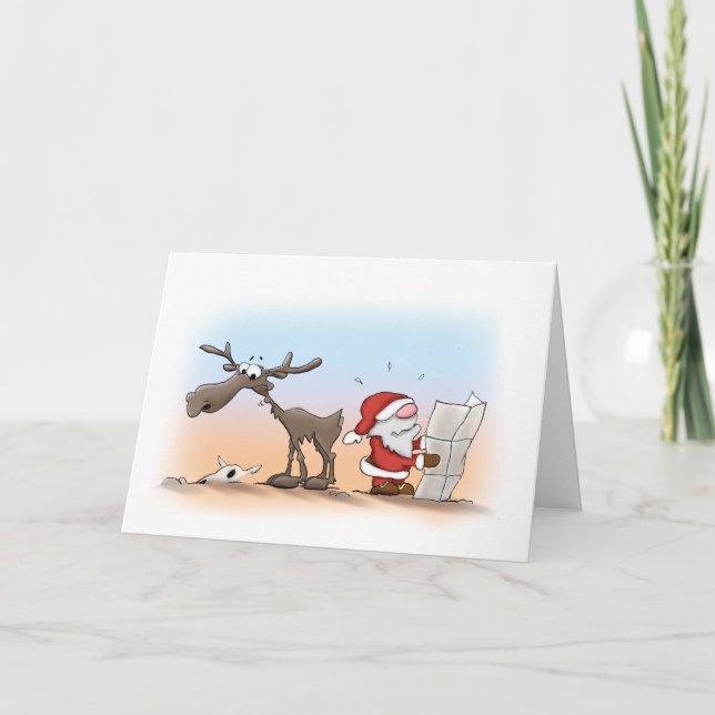 Santa & Eric: Off-road Holiday Card (Front)