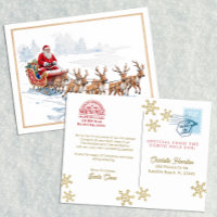 Santa Express Delivery Postcard for Kids