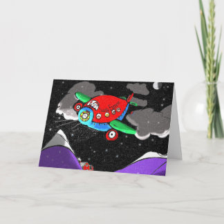 Santa Express Plane for Autism Holiday Card