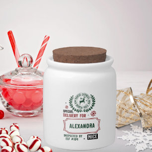 Santa Express Special Delivery For (Custom Name) Candy Jar