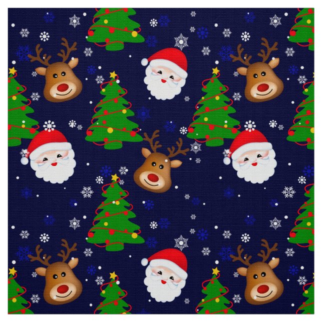 Santa fabric polyester poplin 60" width (Swatch)
