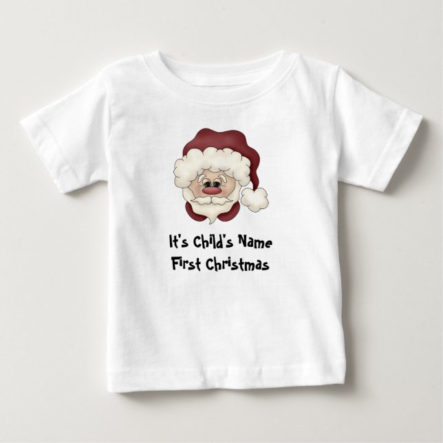 Santa Face 1st Christmas T-shirt (Front)