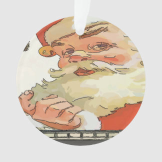 Santa Face edit text Ornament