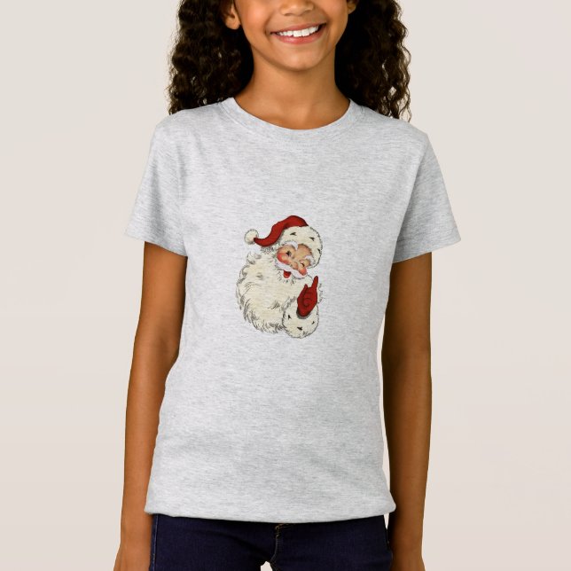 Santa Face  Fine Jersey T-Shirt (Front)